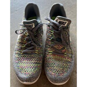 Nike LunarEpic Flyknit 2 'Multicolor' Gray Green Men’s Sz 7.5 863780-003